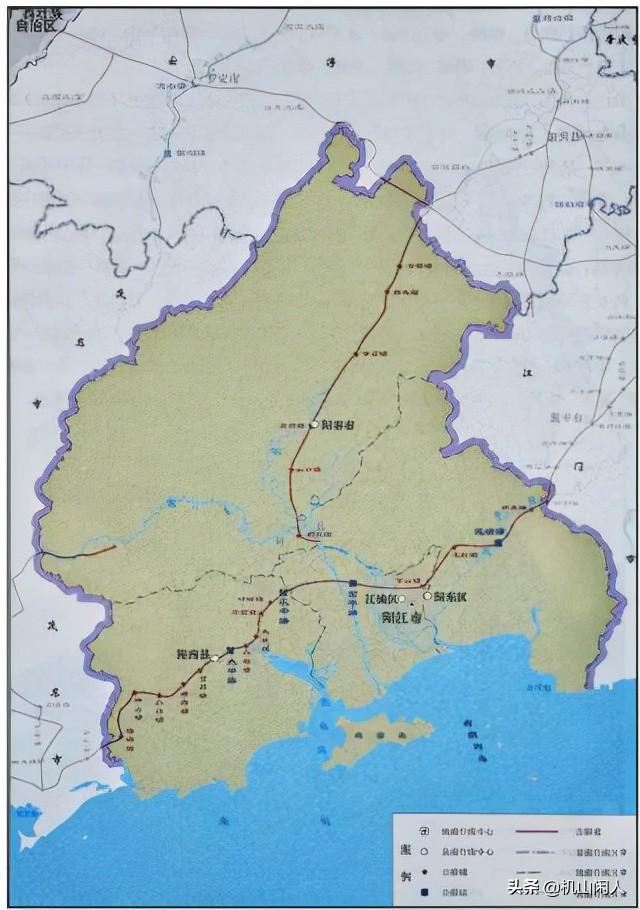 广东省阳江市地图，解读城市发展与地理特色