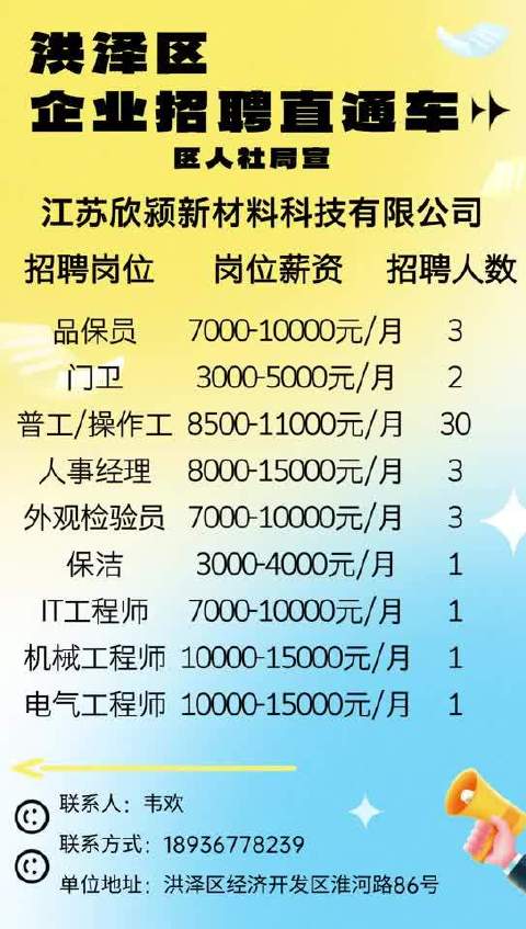 江苏泰鸿科技招聘信息全面更新，职业发展的理想选择